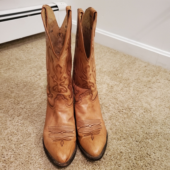 Hondo Other - Men's Hondo Tan Western Boot EUC Sz 10D